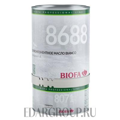 8688/8071 BIOFA BIANCO промышленное двухкомпонентное масло для светлых пород древесины